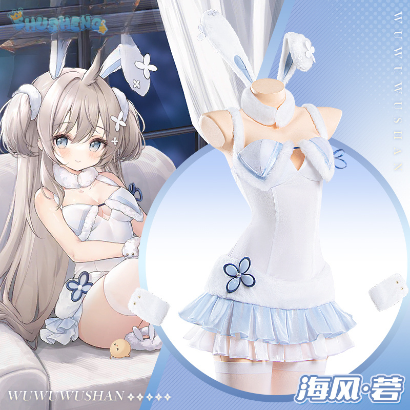Party Games Bunny - Umikaze Cosplay Costume jeu Anime Azur