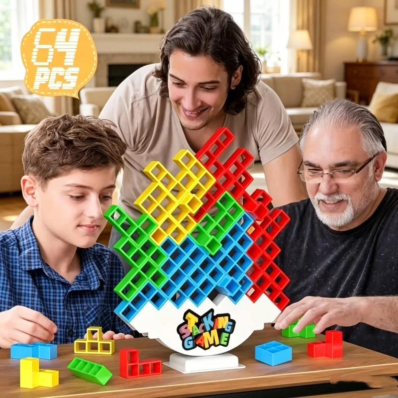 Party Games Competition - Jeu de Tour d'Équilibre Coloré avec
