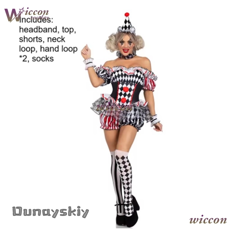 Costume de Cosplay de Clown po - Party Games Online avis et prix