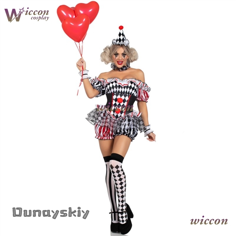 Costume de Cosplay de Clown po - Party Games Online avis et prix