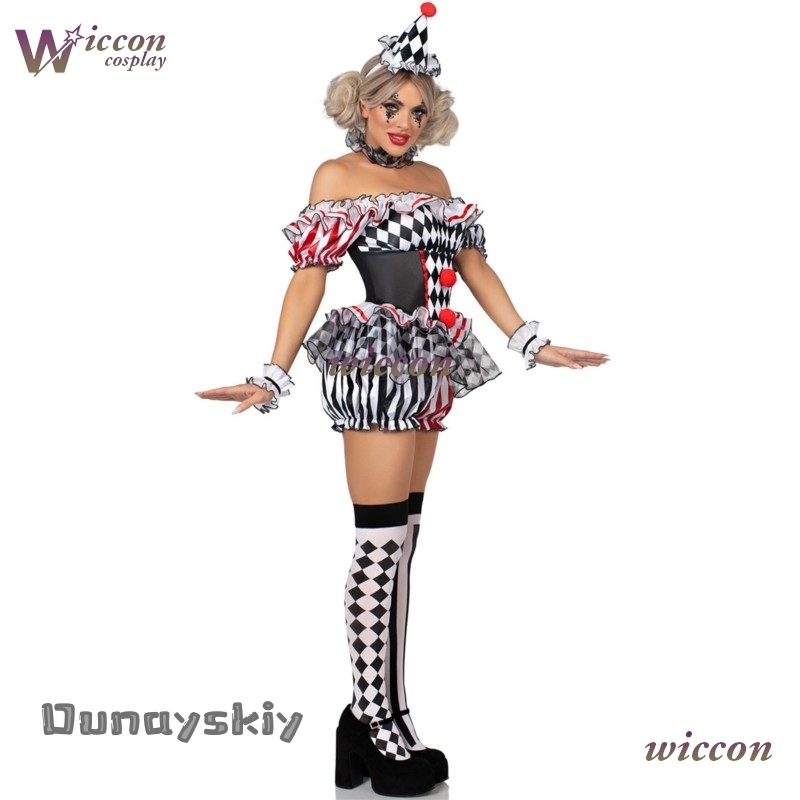 Costume de Cosplay de Clown po - Party Games Online avis et prix